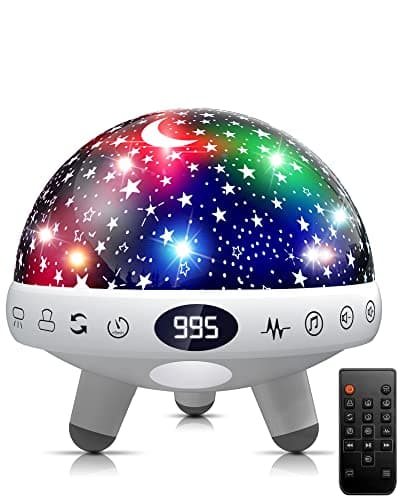YACHANCE Kids Night Light Projector with White Noise Machine Baby,29 Soothing Sounds Star Projector Sensory Lights Toys for Children Boy Girls Gifts Baby Sound Machine with Timer and Remote