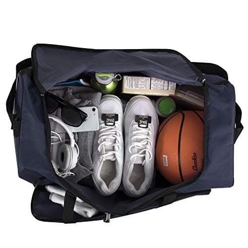 Trailmaker 55 Litre Canvas Duffle Bags for Men & Women for Traveling, the Gym, and as Sports Equipment Bag/Organizer (Navy Blue) — view 3