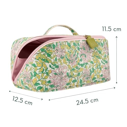 William Morris At Home Toiletry Cosmetic Washbag, Zip Closure — view 2