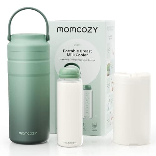 Momcozy Portable Breast Milk Cooler for Travel, Leak Proof Small Freezer