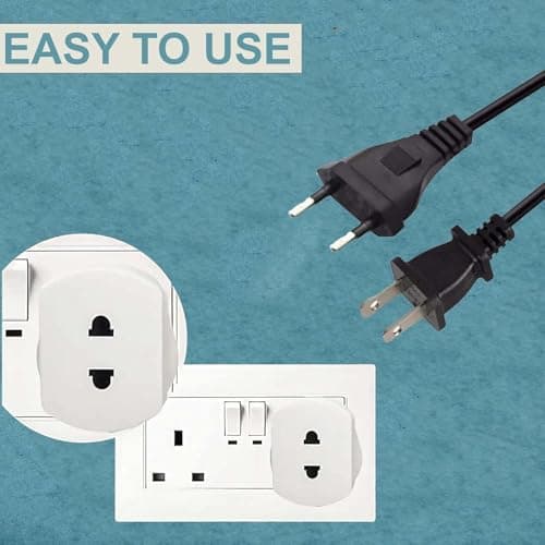 Toothbrush Adaptor Plug Electric Shaver Shaving adaptor 2 Pin Plug To 3 Pin Plug Shaver Adapter Plug Uk Power Adapter Shaver Plug 2 Pin Adapter Plug Uk For Shaving Razor (pack of 1) — view 2