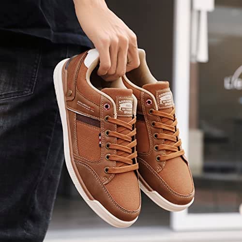 TARELO Mens Trainers Casual Shoes Fashion Lace Up Walking Sneakers — view 6