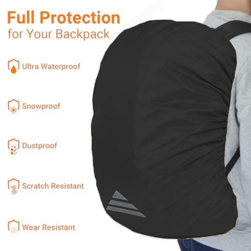 FENGZIZH Waterproof Backpack Rain Cover with Storage Bag — view 2