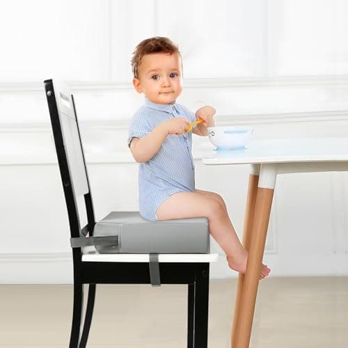 PandaEar Toddler Booster Seat for Dining Table, Portable High Chair Seat, Table Booster Seat for Toddler, Travel Highchair Booster Cushion for Kids Child