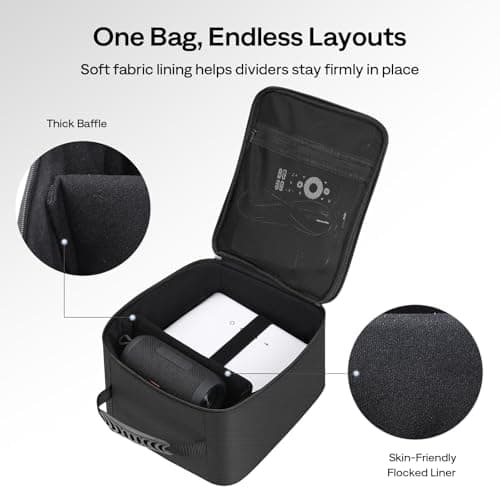 Aurzen D1 Air Smart Portable Projector Bundle with Travel Carrying Case, Built-in Netflix & USB-C Powered, TOF Auto Focus, Dolby Audio, Protective Pouch for Camping & Travel — view 4