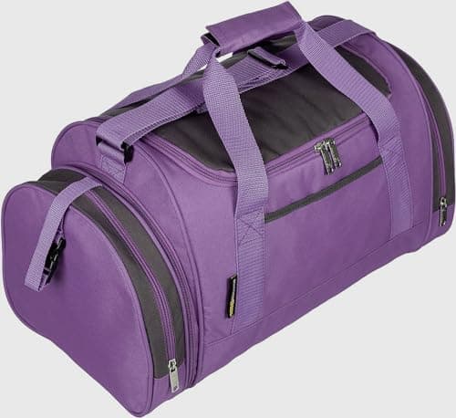 Mens & Womens Sports & Gym Travel Holdall Bag in Purple — view 3