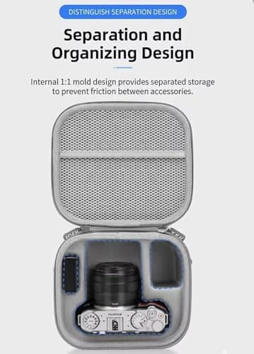 Taoricen Protective Bag for FUJIFILM X-M5/XT30 II/XT50/XT20, Protective Case with Shoulder Strap, Travel Camera Bag Outdoor Accessories Storage Box — view 2