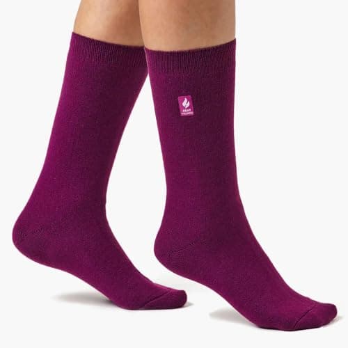 HEAT HOLDERS Ultra Lite - Ladies Thin Lightweight 1.0 TOG Winter Warm Casual Thermal Dress Socks (4-8 uk, Navy) — view 5