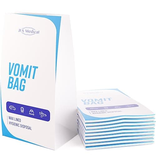 JFA Medical Disposable Travel Sick/Vomit Bags – Pack of 10