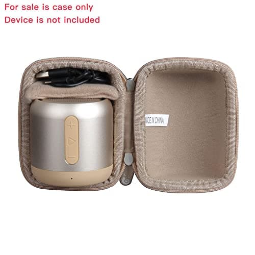 Hard EVA Travel Case for Anker SoundCore mini Super Portable Speaker by Hermitshell (Gold） — view 2