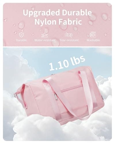 Narwey for Easyjet Cabin Bag 45x36x20 New Easyjet Underseat Foldable Hospital Bag Weekend Overnight Bags for Women Travel Duffel Carry on Luggage for Men 25L (Pink) — view 4