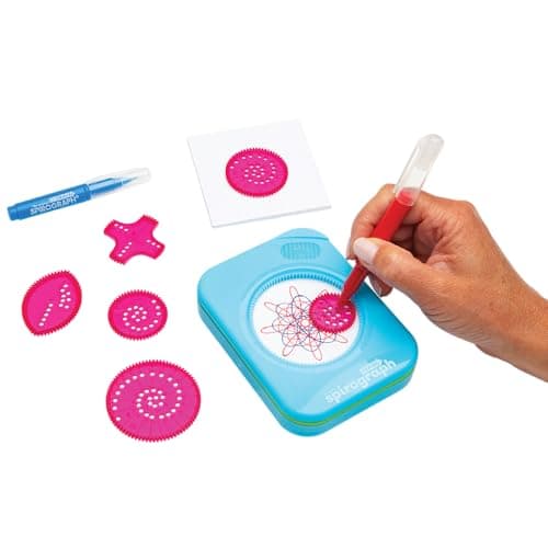 Spirograph Travel Set | Create Amazing Designs On The Go | 10-Piece Set With Built - In Storage Tray | Arts & Crafts Activity For Travelling | For Ages 5+ — view 3