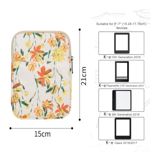 Universal 6-7" E-Reader Sleeve Bag for K-e Paperwhite Kobo Orchid — view 2