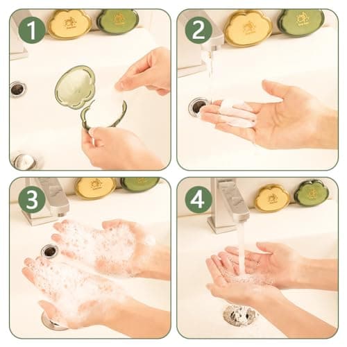 Parthan 3 Boxes Travel Soap Sheets 150 Pcs Paper Soap Sheets Scented Soap Paper Hand Wash Paper for Indoor or Travel Camping Hiking Outdoor Activities — view 5