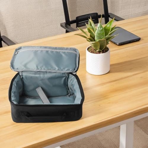 Black EVA Projector Bag 25x35cm Dustproof Travel — view 5