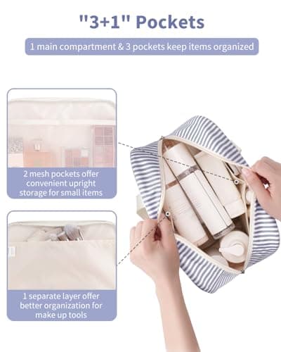Narwey Large Toiletry Bags for Women,Travel Wash Bag Women for Toiletries — view 2