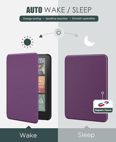 MoKo Case for 7" Kindle Paperwhite 12th Gen&Colorsoft 2024,Viola Intenso — view 5