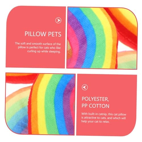 POPETPOP 4 Pack Catnip Cat Sleeping Pillow, U-shaped Plush Pillow Toy for Cats, Polyester and Pp Cotton, Comfortable Support for Pet Sleeping Area — view 5