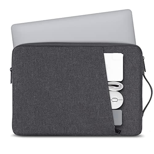 Chelory 15.6 Inch Laptop Sleeve for 16 Inch New MacBook Pro/Max 2019-2026, Laptop Case for 15.6 Inch Notebook Computer Ultrabook Protective Cover Bag Water Resistant Bag with Handle, Dark Gray — view 2