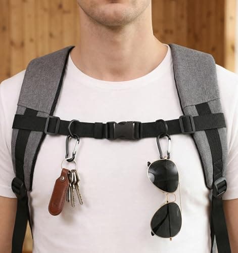2 PCS Chest Strap for Backpack, Heavy Duty Elastic Backpack Chest Straps — view 5