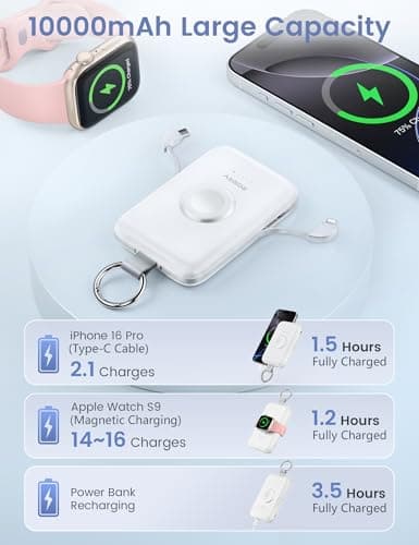 RORRY CharmGo Portable Charger, 10000mAh 20W Fast Charging Power Bank — view 5