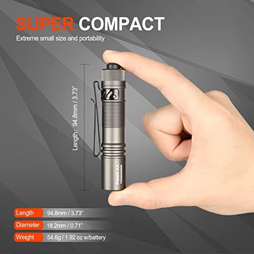 ACEBEAM Pokelit AA Rechargeable Mini Torch with Clip, 1000 High Lumens EDC — view 4