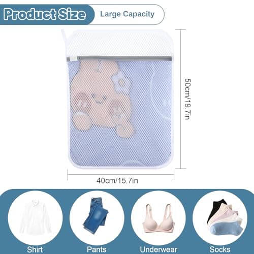 Dntorx 3 PCS Durable Honeycomb Mesh For Delicates, Reusable 16inx20in — view 2