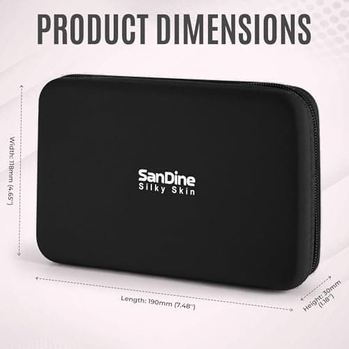 Silicone Cosmetic Bag – Waterproof Travel Makeup Pouch - Food-Grade Silicone Toiletry Organizer for Women & Men – Compact Stylish Multi-Functional Storage - by Sandine (Black) — view 6