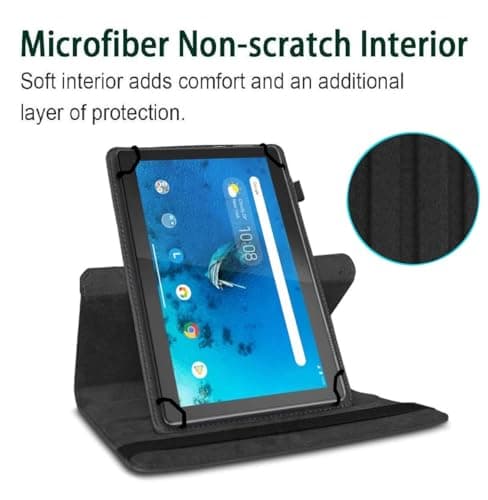 World biz Universal 8 inch Tablet Case, PU Leather Stand Case Folio Cover 360° Rotating Case Fits for All 8.0" Inch Samsung, Lenovo, Acer, Huawei, Sony, iPad, Toshiba Android Tablets (Orange) — view 5