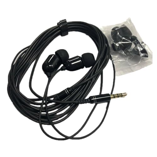Extra Long Wired Headphones - 3 Meters Wired Earphones with Microphone, In-Ear Headphones with Noise Cancelling for Audio Devices, Computers, Phones, Music and Calls — view 6
