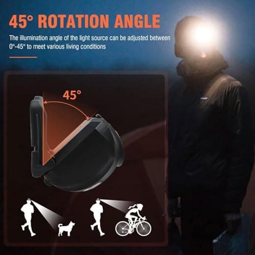 BORUIT LED Super Bright Head Torch Red White Light, AAA Battery Powered — view 5