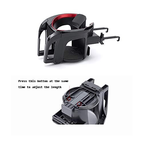 Tawveml UMISKY Car Cup Holder Mount, 2 in 1 Adjustable Smart Phone Mount Bracket Stand Cradle Car Air Vent Cup Holder for Hot Drinks Compatible with Most Vehicles (Red&Black) — view 2