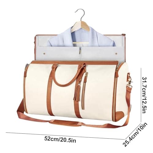 Garment Bag For Travel, Convertible Carry On Garment Bag, Large Capacity Travel Duffel Bags With Shoe Pouch, 2 In 1 Hanging Suitcase Suit Bag For Women & Men — view 2