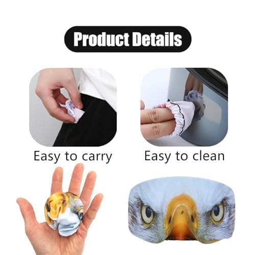 JLEivvi 1 Pack Ski Goggle Cover Sleeve Universal Snowboard Goggles Cover for Ski Lovers(Eagle) — view 3