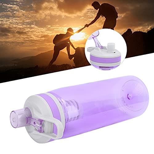 Jwthee Water Purifier Bottle,770ml Portable Filtered Water Bottle Water Filter Bottle Ultra Filtration Filtered Water Bottle Squeeze Bottle Water Filter for Hiking Camping Survival Travel (Purple) — view 2