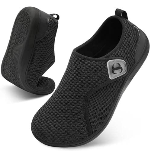 JOINFREE Womens Barefoot Shoes Wide Toe Box Walking Shoes Black