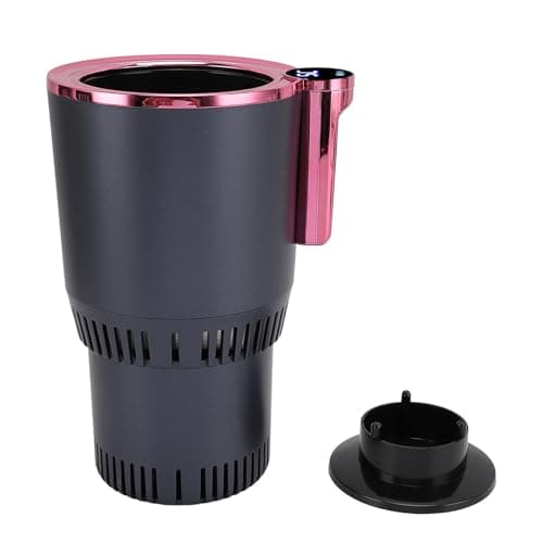 Annadue 2 in 1 Car Cup Warmer Cooler, Auto Heating Cooling Cup Holder for Beverage, Smart Drink Cooler Warmer for Road Trip Car Travel (Purple) — view 6