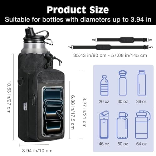 MoKo Magnetic Gym Bag Water Bottle Holder with 4 Magnets — view 6