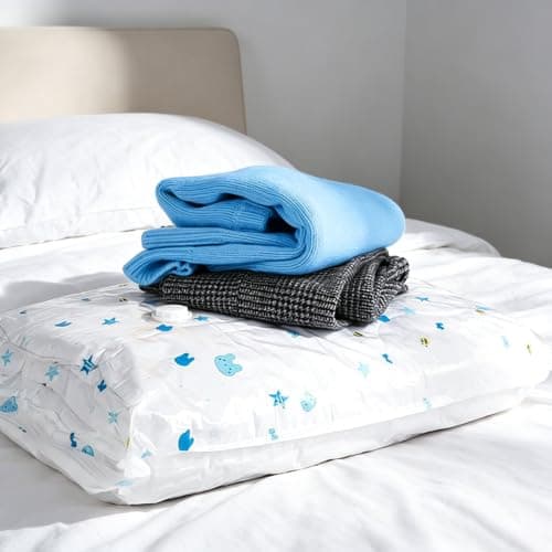 UOUNE Vacuum Storage Bags, 8 Combo (4 Jumbo, 2 Large, 2 Medium) Reusable Space Saver Bags Vacuum Compression Zipper Storage Bags with Airtight Valve and Hand Pump,Work with Vacuum Cleaner — view 5