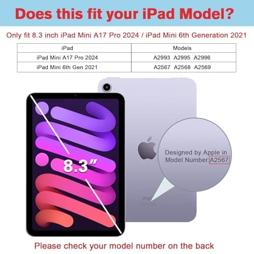 ProCase Clear Back Case for iPad Mini 7(A17 Pro)/ iPad Mini 6 -Clear — view 2