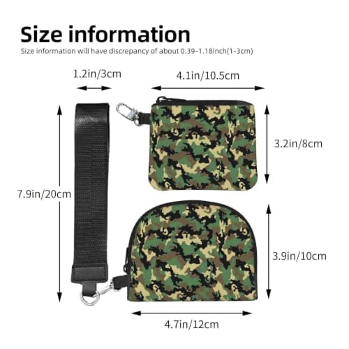 Camo Print Wrist Strap Outdoor Sports Bag Unisex Fitness Accessory Running Travel Gift — view 3