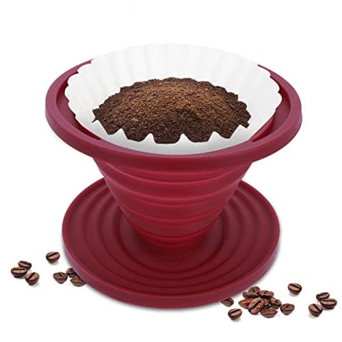 Prasacco Pour Over Coffee Dripper Foldable Travel Pour Over Coffee Maker