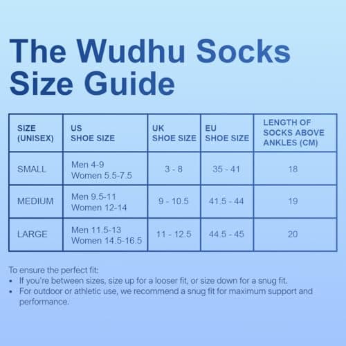 ABDEEZ Waterproof Socks for Men & Women Breathable, Ankle-Length,The Wudhu Socks for Hiking, Walking, Running, Skiing, & Outdoor Activities(Jet Black, Medium) — view 5