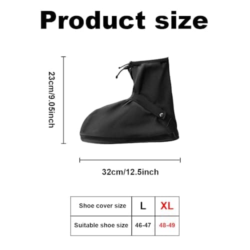 FEIHS 1 Pairs Slip Resistant Shoe Cover,for commuting in the rain — view 2