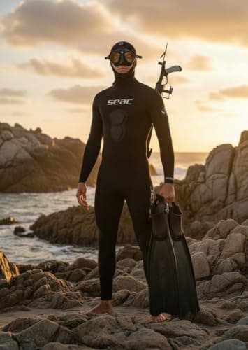 SEAC Wild – Low Volume Silicone Diving Mask | Antifog Dual-Lens Mask with 3D Buckle and Peripheral Vision for Freediving and Spearfishing — view 5