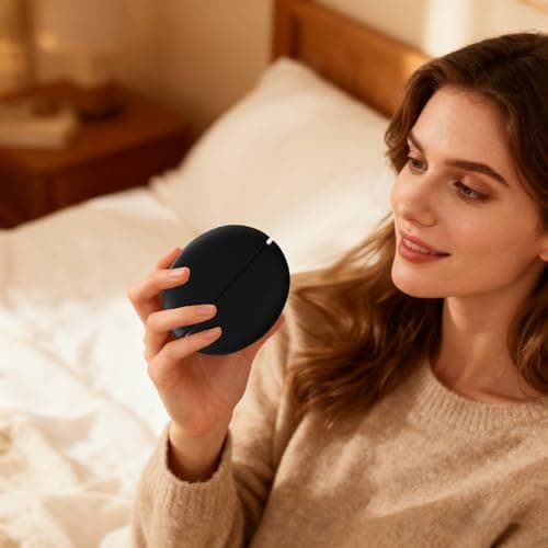 Hand Warmer - Lightweight Ergonomic Heating Device, Rechargeable Pocket Heater, Fast Heating Unit, Compact Reusable Warrmer | Electric Heated Hand Warmer For Men Women Travel Camping Offic (Beige) — view 5