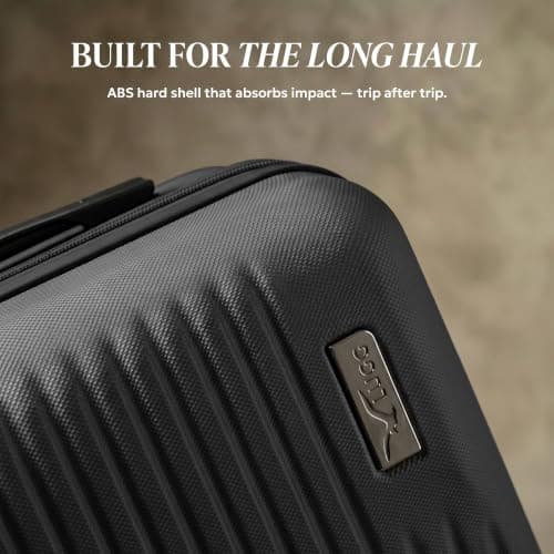 LUGG 20 Inch Vacay Suitcase, ABS Luggage with TSA Indent Lock, Aluminium Trolley Handle, 360° Spinner Wheels, Water-Resistant & Durable, Airline Compatible (55 x 23 x 35cm), 1 Year Warranty — view 3