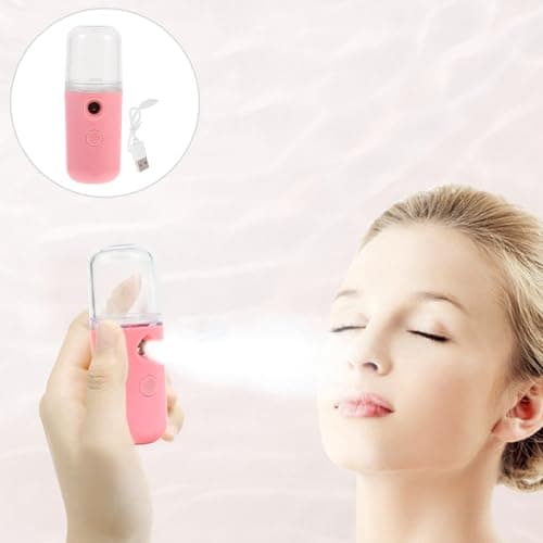 USB Charging 30ml Pink Plastic Nano Face Mist Sprayer Portable — view 3