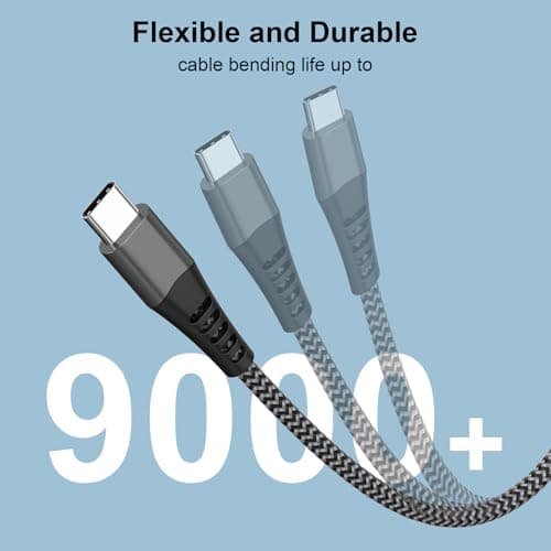 Multi Charger Cable [1.2M 3Pack], 3 in 1 Charging Cable Nylon Braided — view 3