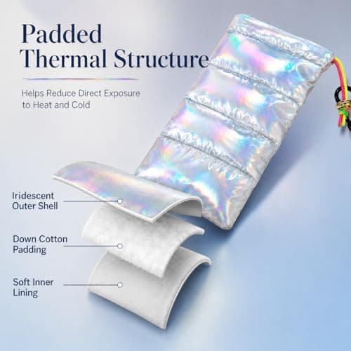 PHX Grove Iridescent Silver Thermal Phone Pouch, 7.48 x 4.13 Inch — view 3